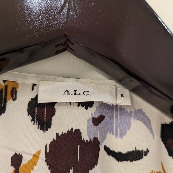 ALC Tessa silk wrap top 6 - Picture 5 of 5